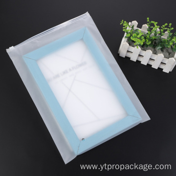 Custom LOGO frosted zip lock plastic packaging bag